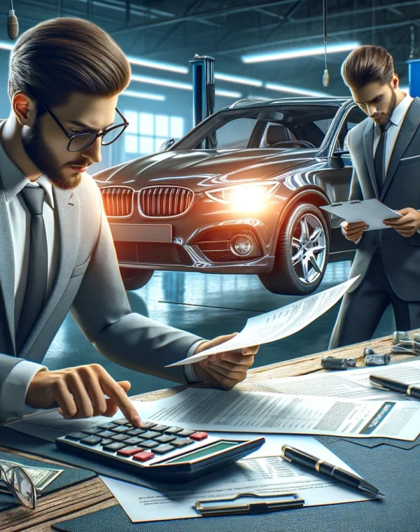 Service_Kontrolle der Reparaturkosten